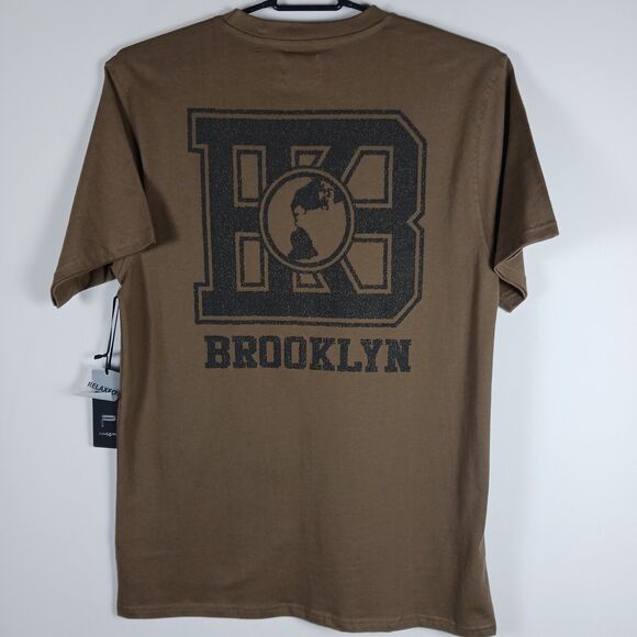 Public Supply NYC 2X T-shirt Olive Green Embroidered "Brooklyn" NWT - Picture 3 of 10